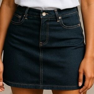 Old Navy Dark Blue A-Line Denim Skirt